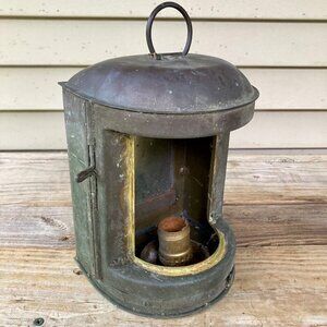 Vintage Perko Navigation Light Boat Ship Barge Bronze? Copper? Maritime